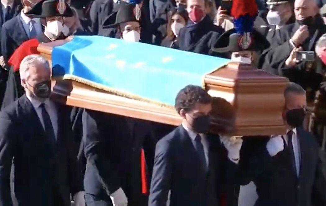 Los líderes de la UE despiden a David Sassoli con un funeral de Estado en Roma