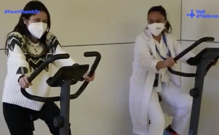 Mireia, la primera paciente que se somete a tres trasplantes de pulmones en España