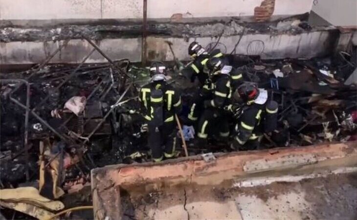 Una mujer detenida por provocar un incendio en un narcopiso de Madrid tras una pelea