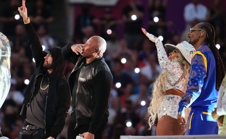 El rap y el hip hop, los grandes protagonistas del hallf time show de la Super Bowl