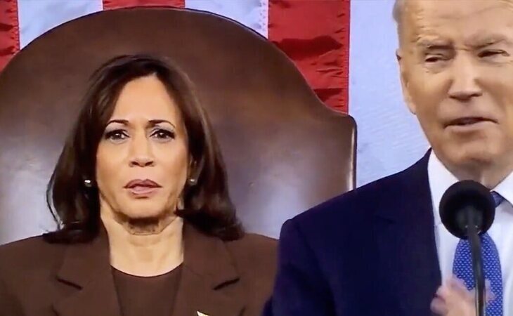 Biden confunde a ucranianos con iraníes en su discurso y la cara de Kamala Harris es todo un poema