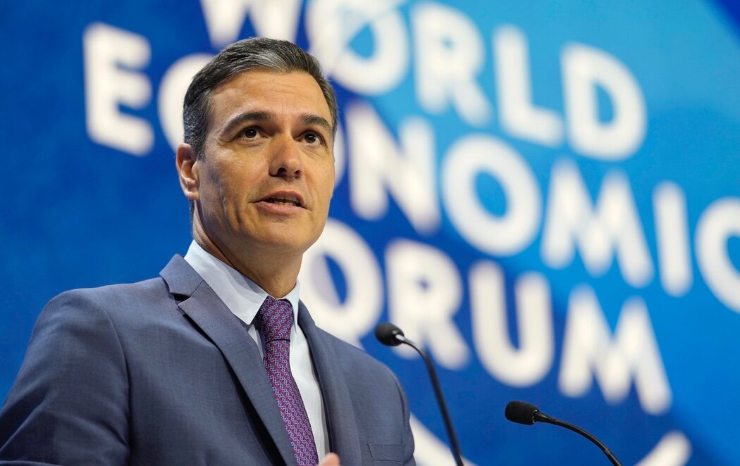 Pedro Sánchez advierte en el Foro de Davos: "Putin está atacando también los valores de la Unión Europea"