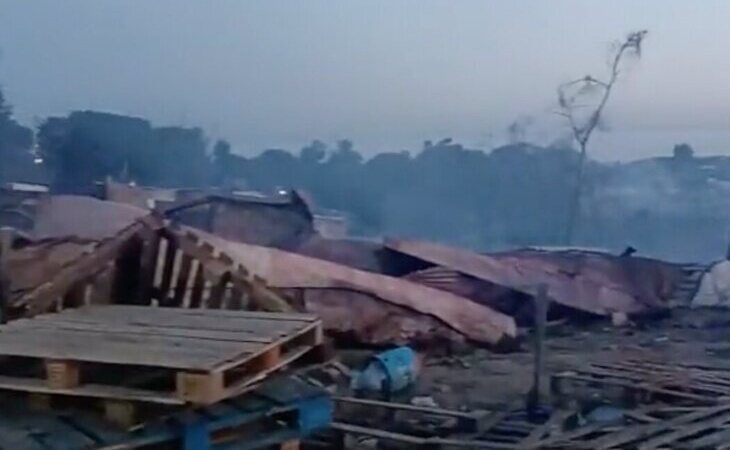 Un nuevo incendio destruye un asentamiento de temporeros en Palos de la Frontera