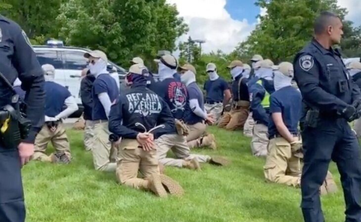 Detenidos 31 supremacistas blancos en Estados Unidos que planeaban ocasionar disturbios en un evento del Orgullo LGTBI