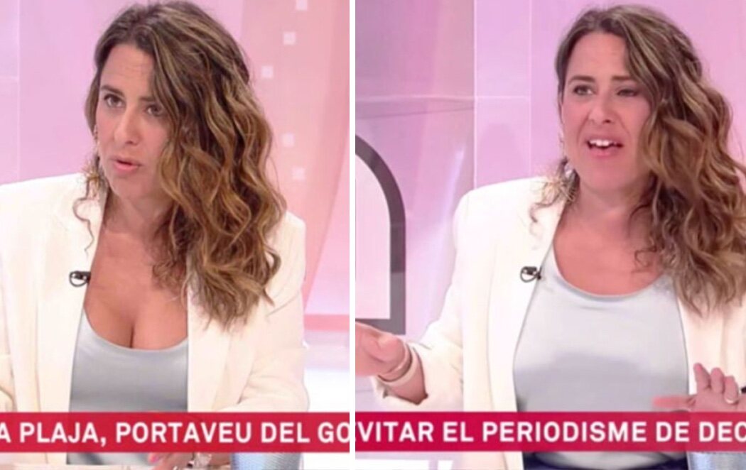 Polémica por la censura en TV3 del escote de la portavoz del Govern