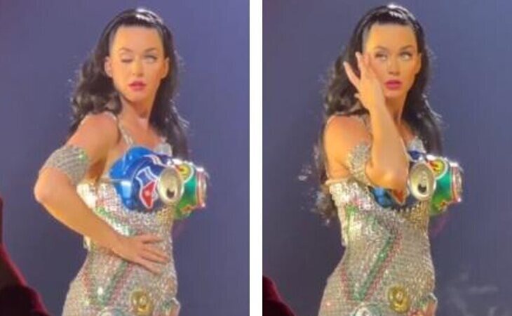 Katy Perry pierde el control de su párpado derecho durante un concierto y preocupa a sus fans