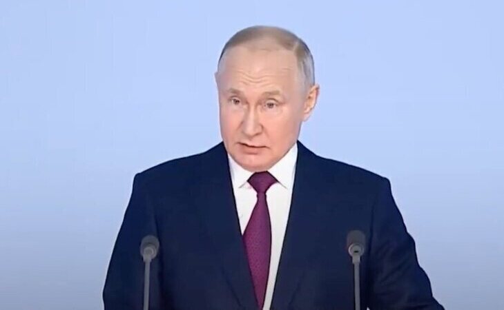 Putin acusa a Occidente de "empezar la guerra para imponer sus valores totalitarios"