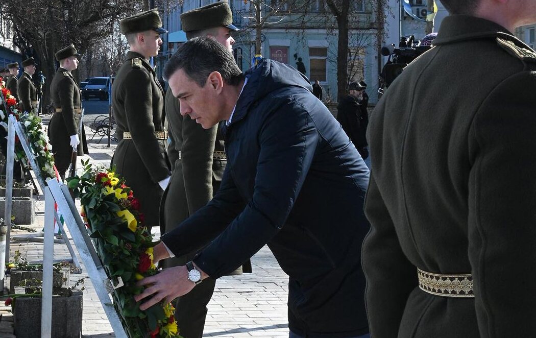 Pedro Sánchez visita Kiev en el primer aniversario de la guerra de Ucrania