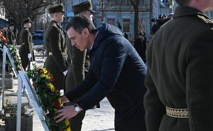 Pedro Sánchez visita Kiev en el primer aniversario de la guerra de Ucrania