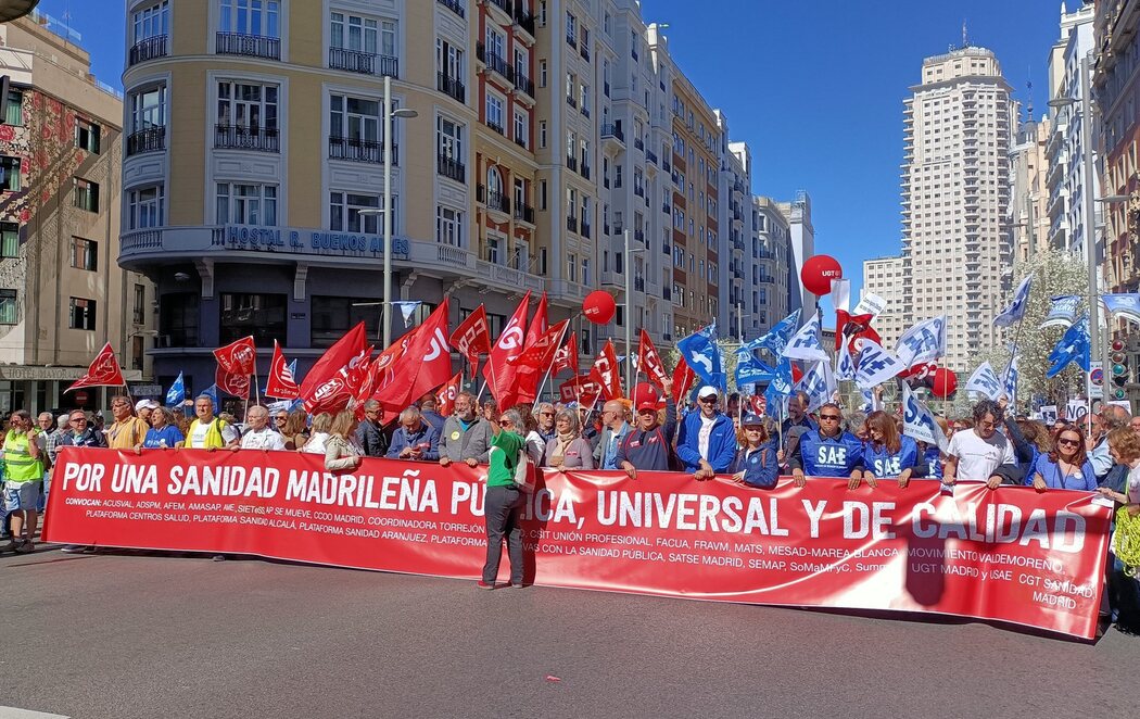 Nueva manifestación en Madrid en defensa de la Sanidad pública