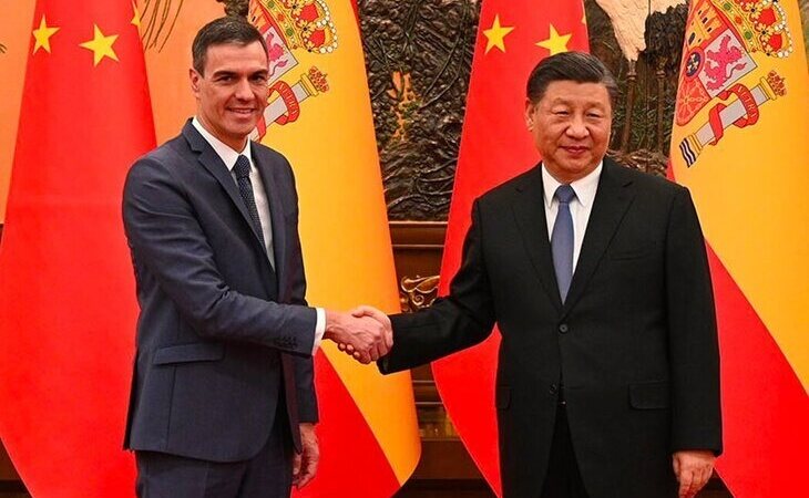 Pedro Sánchez defiende el plan de paz de Zelenski ante Xi Jinping, en China