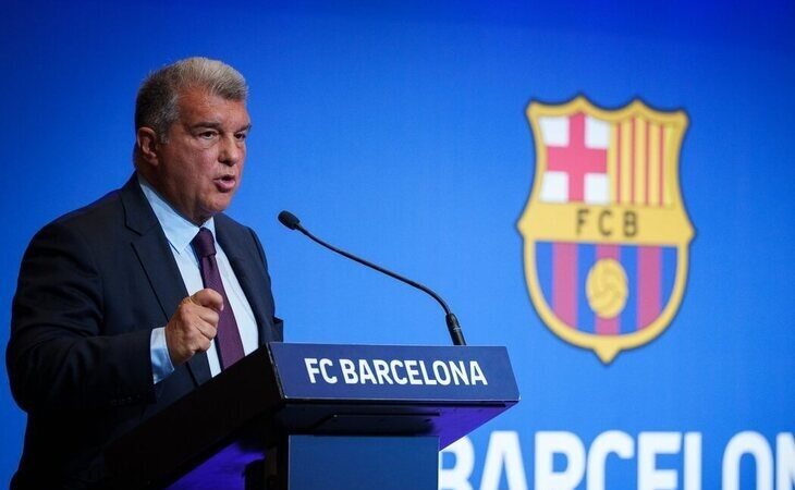 Joan Laporta, presidente del Barça, da explicaciones por el Caso Negreira
