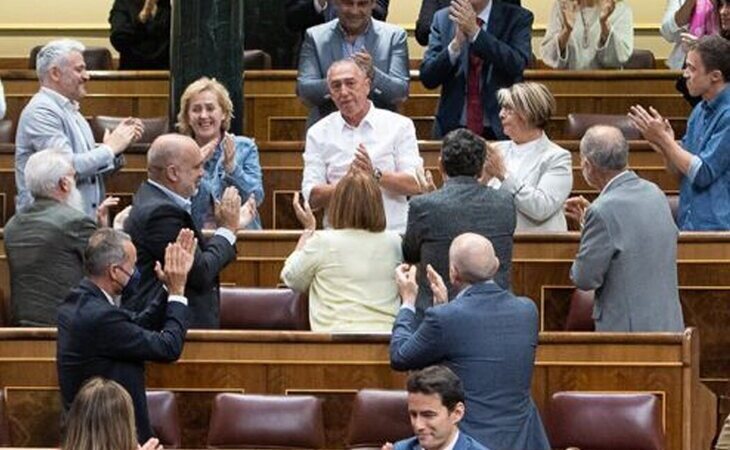 Joan Baldoví (Compromís) se despide emocionado del Congreso