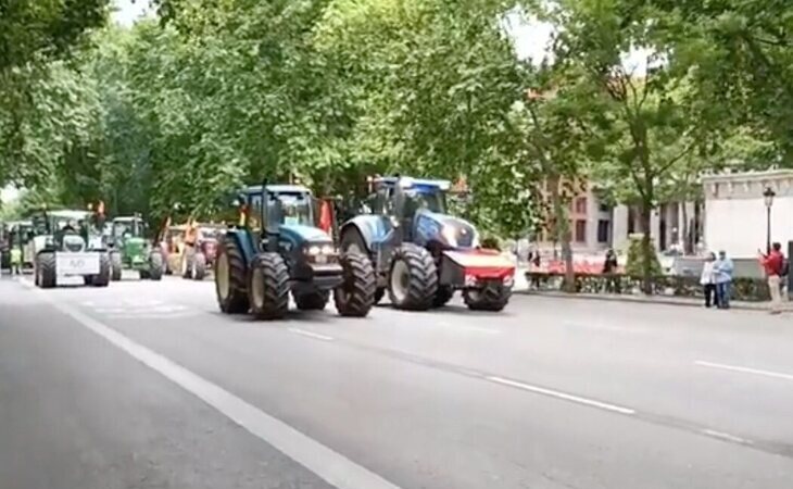 El mundo rural se manifiesta en el centro de Madrid para reivindicar la falta de apoyo al campo