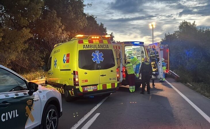 Mueren cuatro mujeres, tres de ellas menores de edad, en un accidente de tráfico en Collado Villalba, Madrid