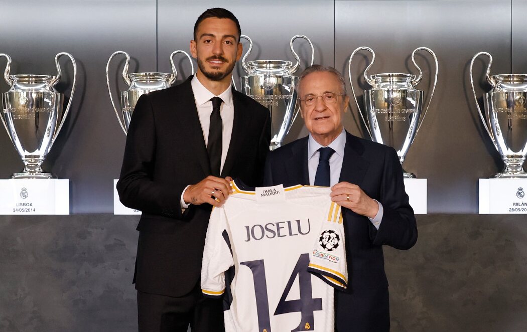 Joselu, presentado como nuevo delantero del Real Madrid