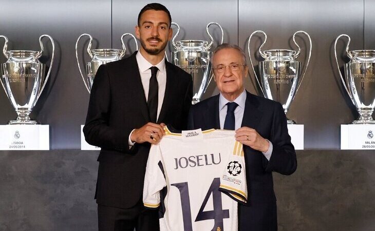 Joselu, presentado como nuevo delantero del Real Madrid
