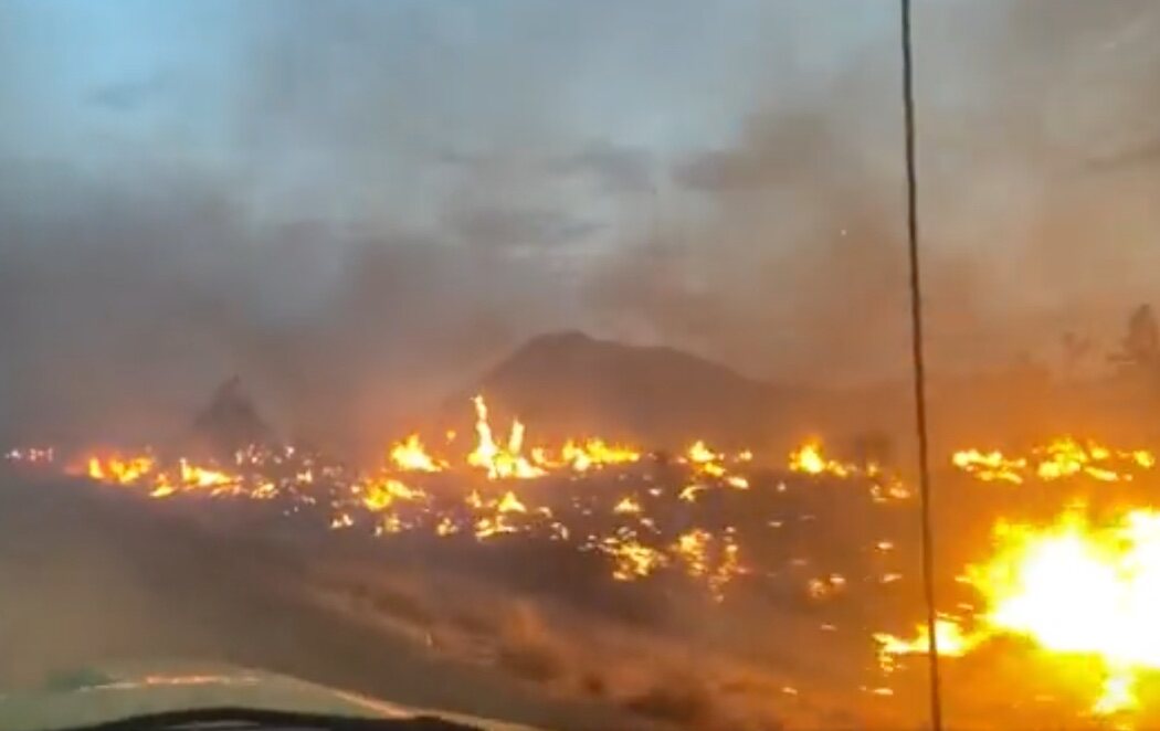 Arde la Reserva Nacional de Mojave en Estados Unidos