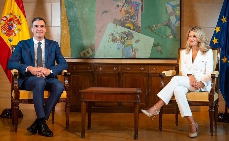 Pedro Sánchez y Yolanda Díaz se reúnen para cerrar un acuerdo de Gobierno