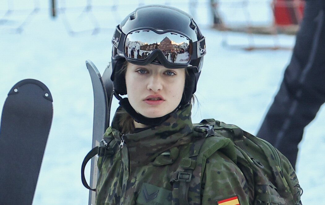 La princesa Leonor, en la nieve: instrucción militar de montaña en Astún