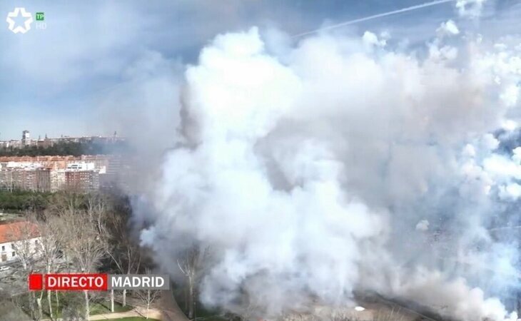 Mascletá en Madrid Río sin la presencia de Almeida