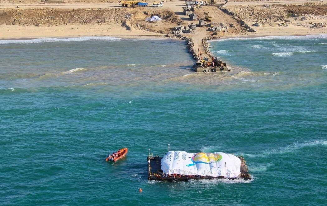 Open Arms finaliza el desembarco de 200 toneladas de comida en la Franja de Gaza