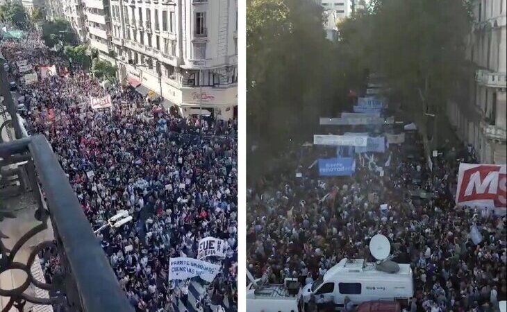 Oleada de protestas en Argentina: las movilizaciones más importantes en 20 años por los recortes de Milei