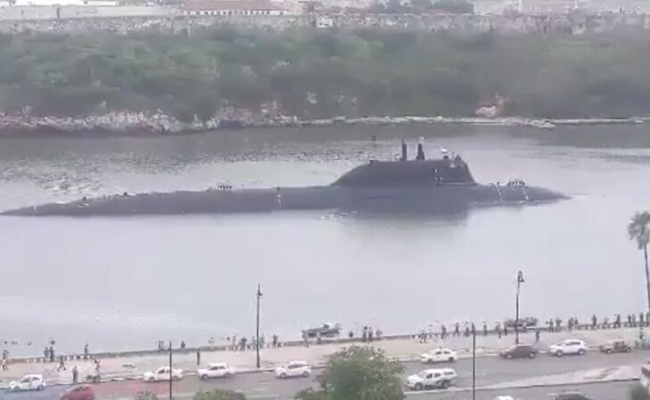 Llega a La Habana una flota del ejército ruso compuesta por tres buques y un submarino
