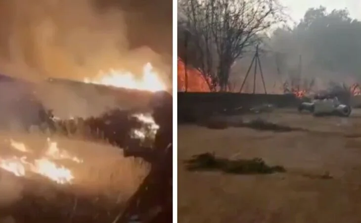 El incendio que afecta al paraje natural de Las Médulas obliga al desalojo de 800 vecinos
