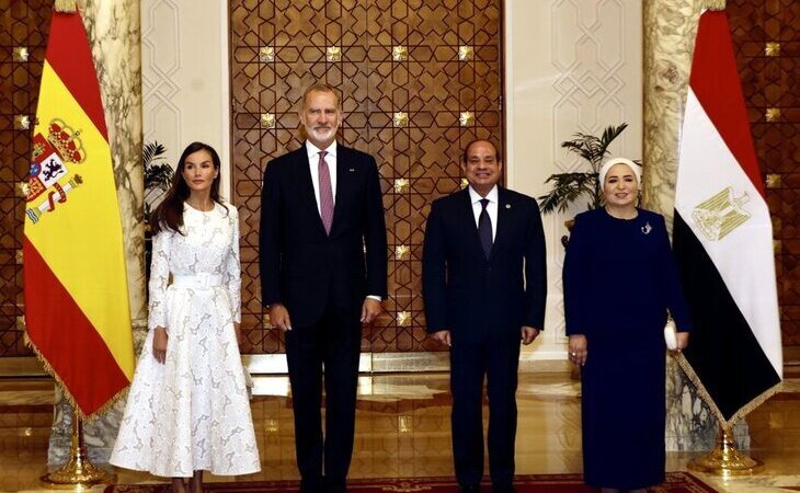 El rey Felipe VI reclama la creación de un Estado palestino durante un viaje oficial a Egipto