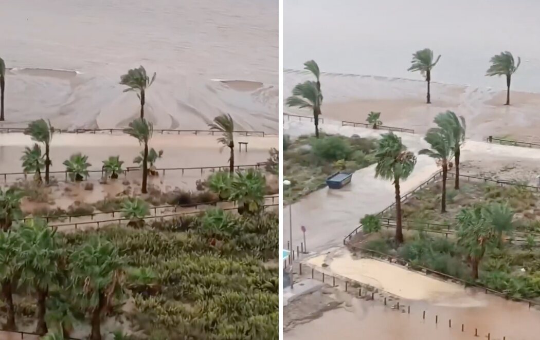 Fuertes lluvias e inundaciones en Levante por la DANA Alice