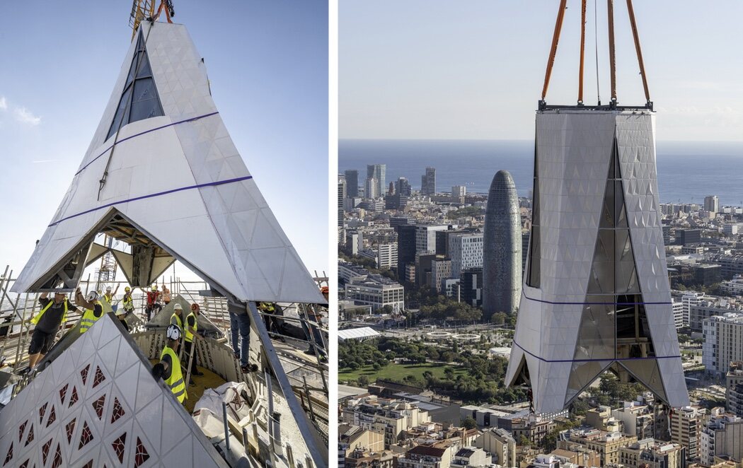 La Sagrada Familia se convierte con la Torre de Jesucristo en la iglesia más alta del mundo