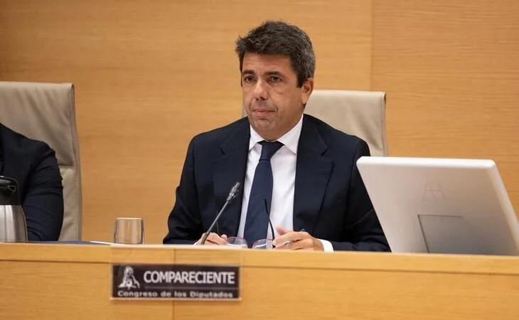 Carlos Mazón comparece en el Congreso en la comisión de investigación de la DANA