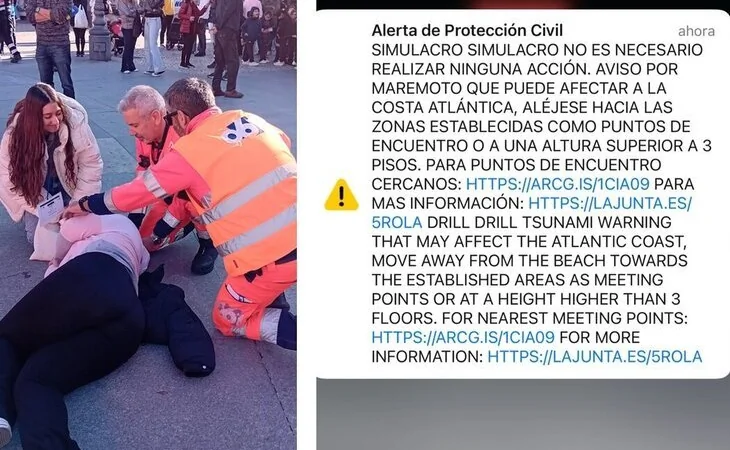 Cádiz realiza un simulacro de tsunami y envía mensajes ES-Alert masivos a la población