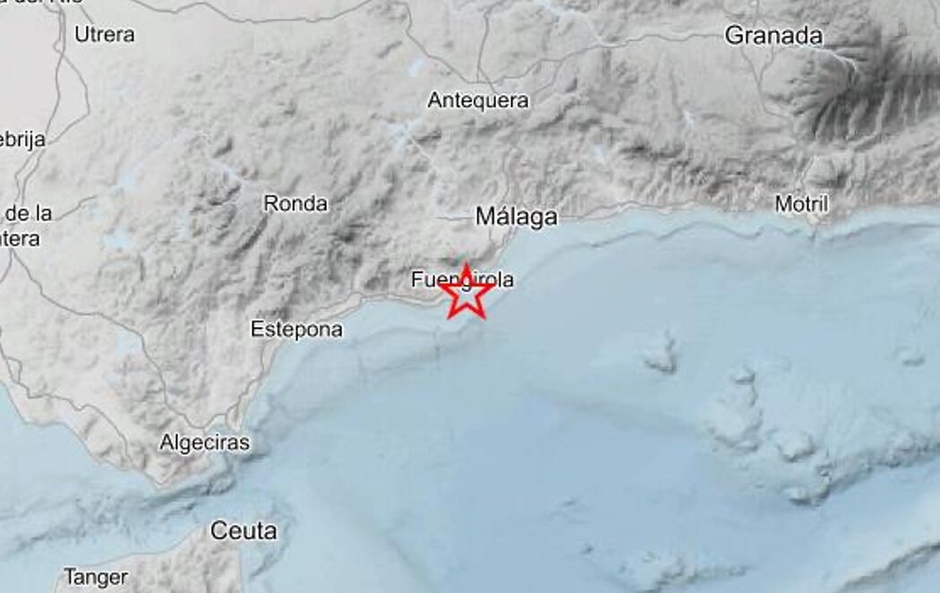 Un terremoto de 4,2 con epicentro en Fuengirola se deja sentir en Málaga, Sevilla y Córdoba