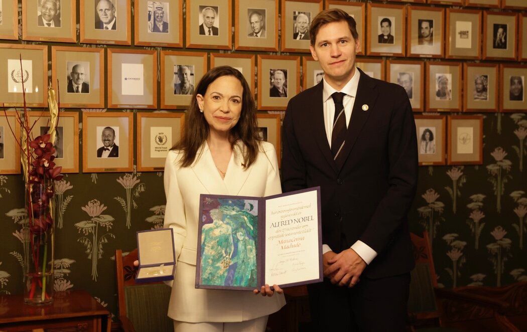 María Corina Machado alaba "las acciones decisivas" de Trump en Venezuela tras recibir el Premio Nobel