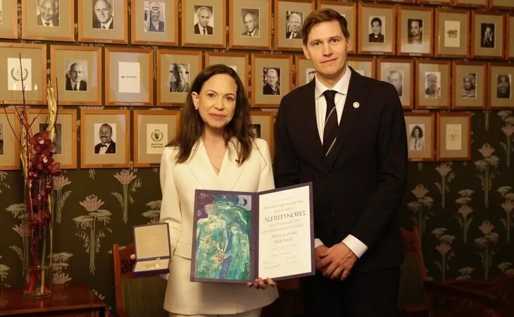 María Corina Machado alaba "las acciones decisivas" de Trump en Venezuela tras recibir el Premio Nobel