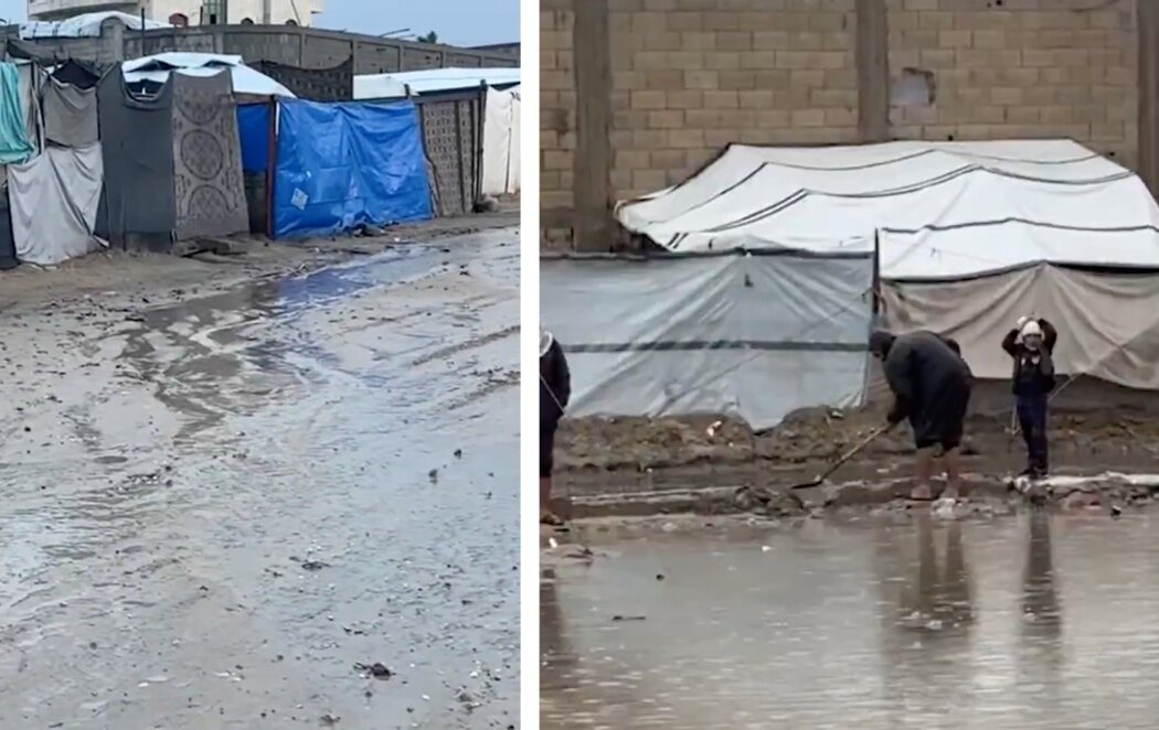 Al menos 12 muertos por el frío y las lluvias de una tormenta polar en la Franja de Gaza