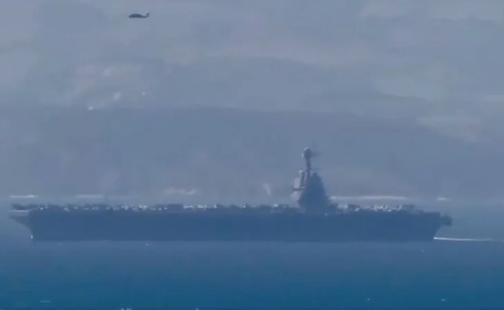 Un incendio en el despliegue del USS Gerald R. Ford en Oriente Próximo deja dos heridos