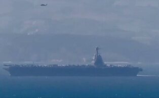 Un incendio en el despliegue del USS Gerald R. Ford en Oriente Próximo deja dos heridos