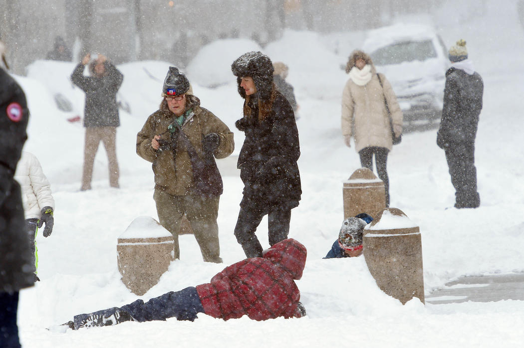 Los famosos también disfrutan de la nieve en Nueva York