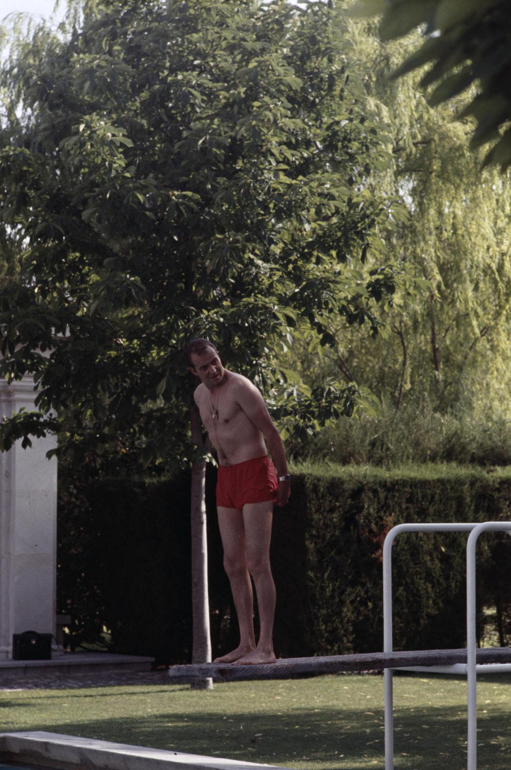 El Rey Juan Carlos en bañador