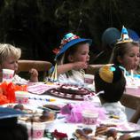 Felipe, Cristina y Elena de cumpleaños