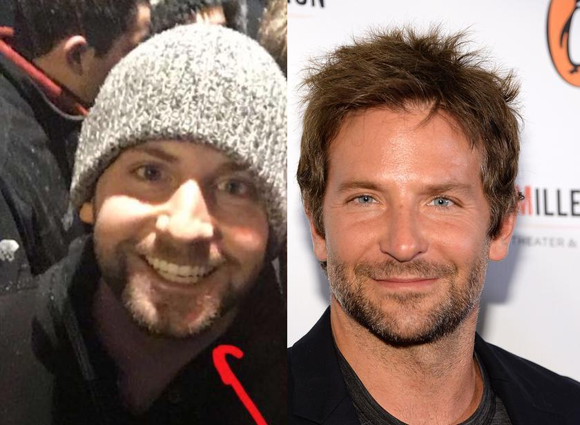 Bradley Cooper y su doble