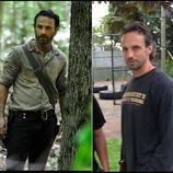 Andrew Lincoln y su doble