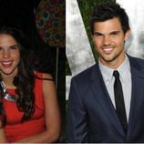 Taylor Lautner y su doble... mujer