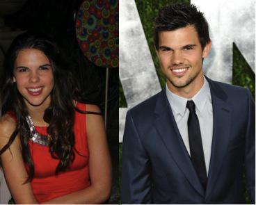 Taylor Lautner y su doble... mujer