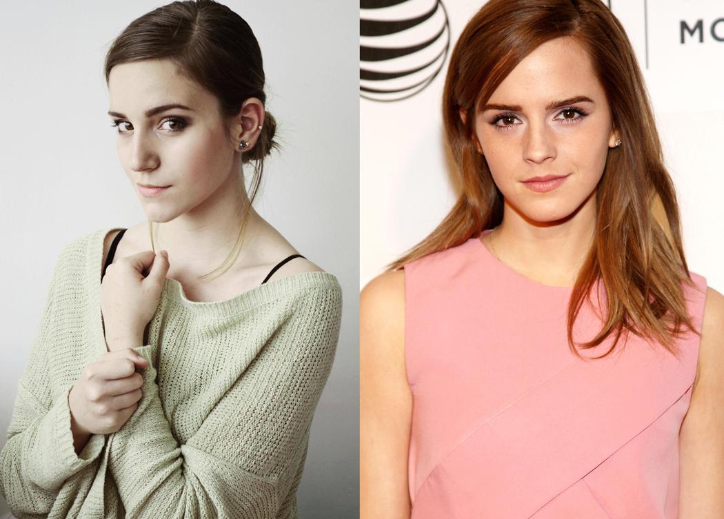 Emma Watson y su doble