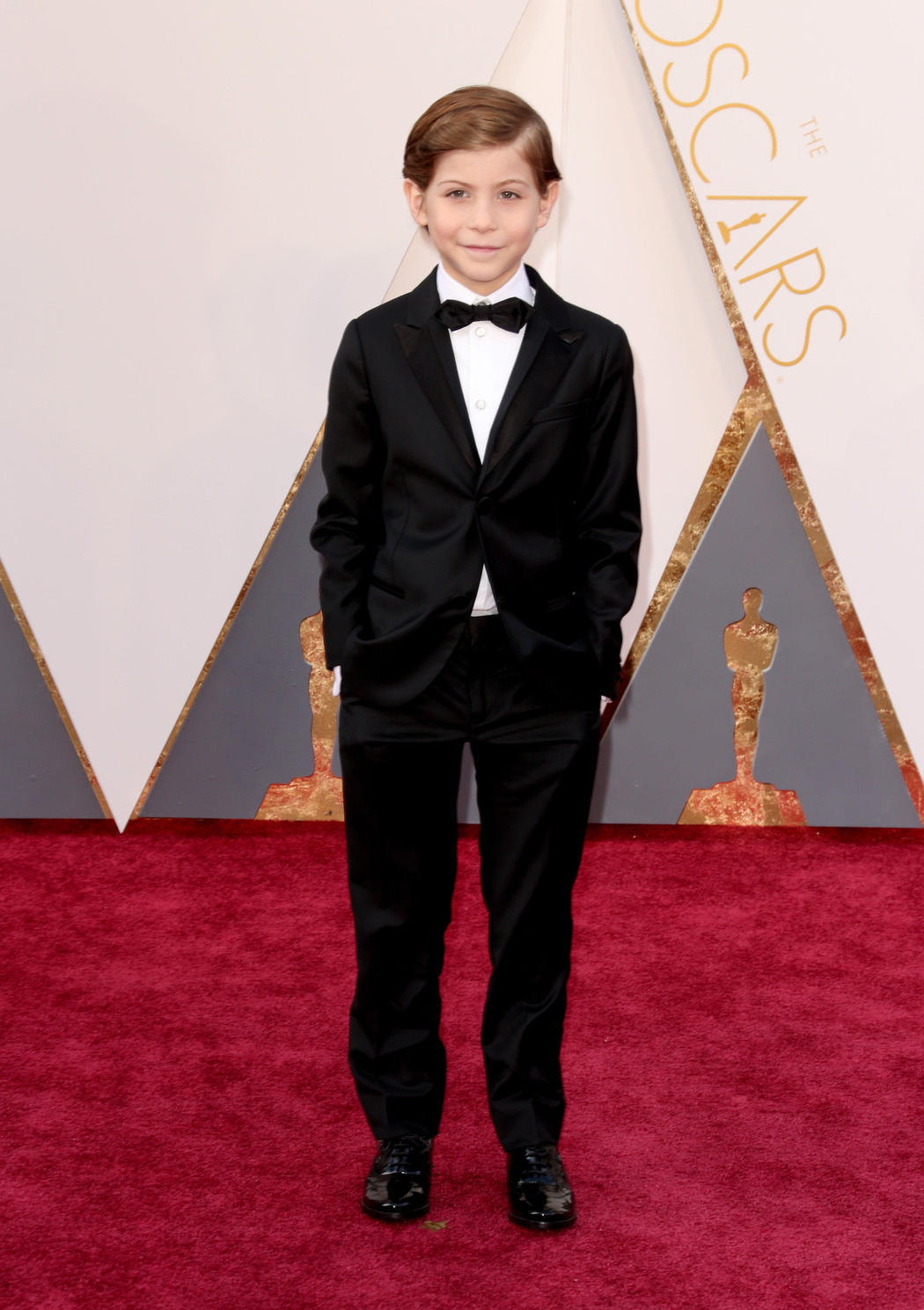 Jacob Tremlay en la alfombra roja de los Oscar 2016