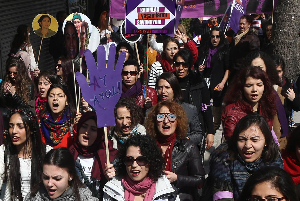 Manifestación en Ankara (Turquía)